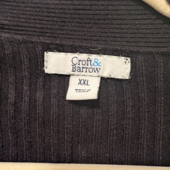 Croft & Barrow Black Cardigan - Picture 2 of 5